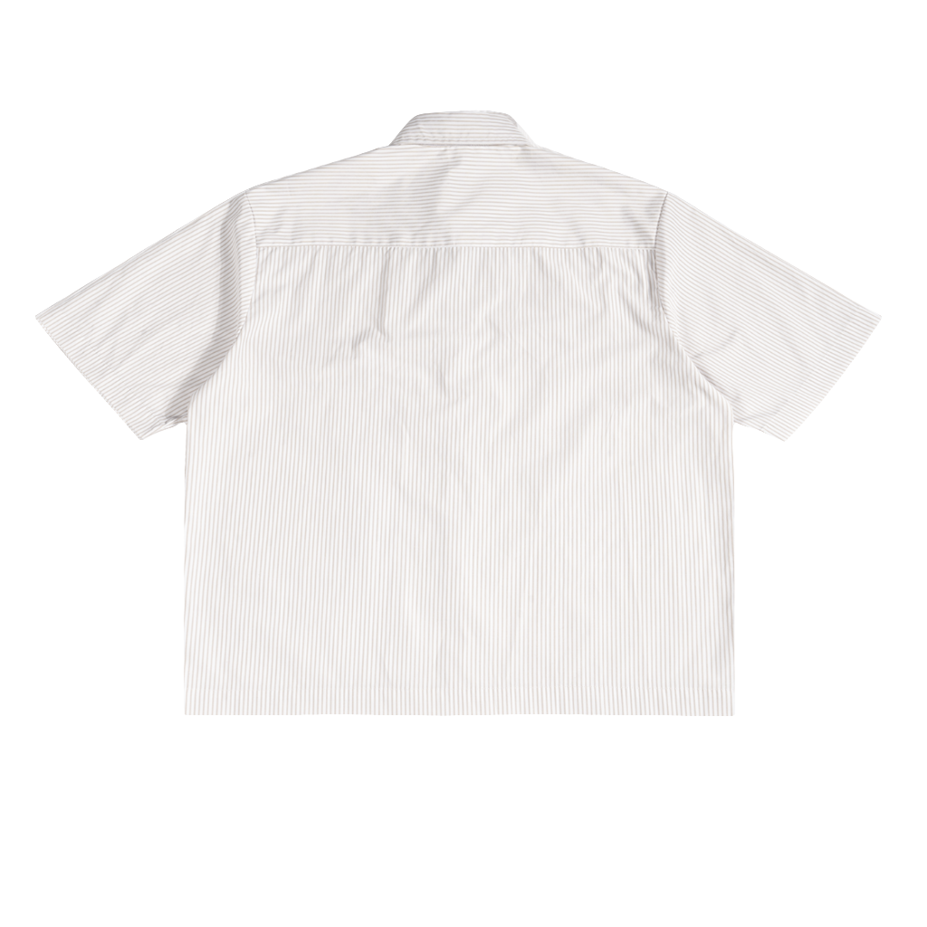 dragon white  Stripe Boxy Shirt