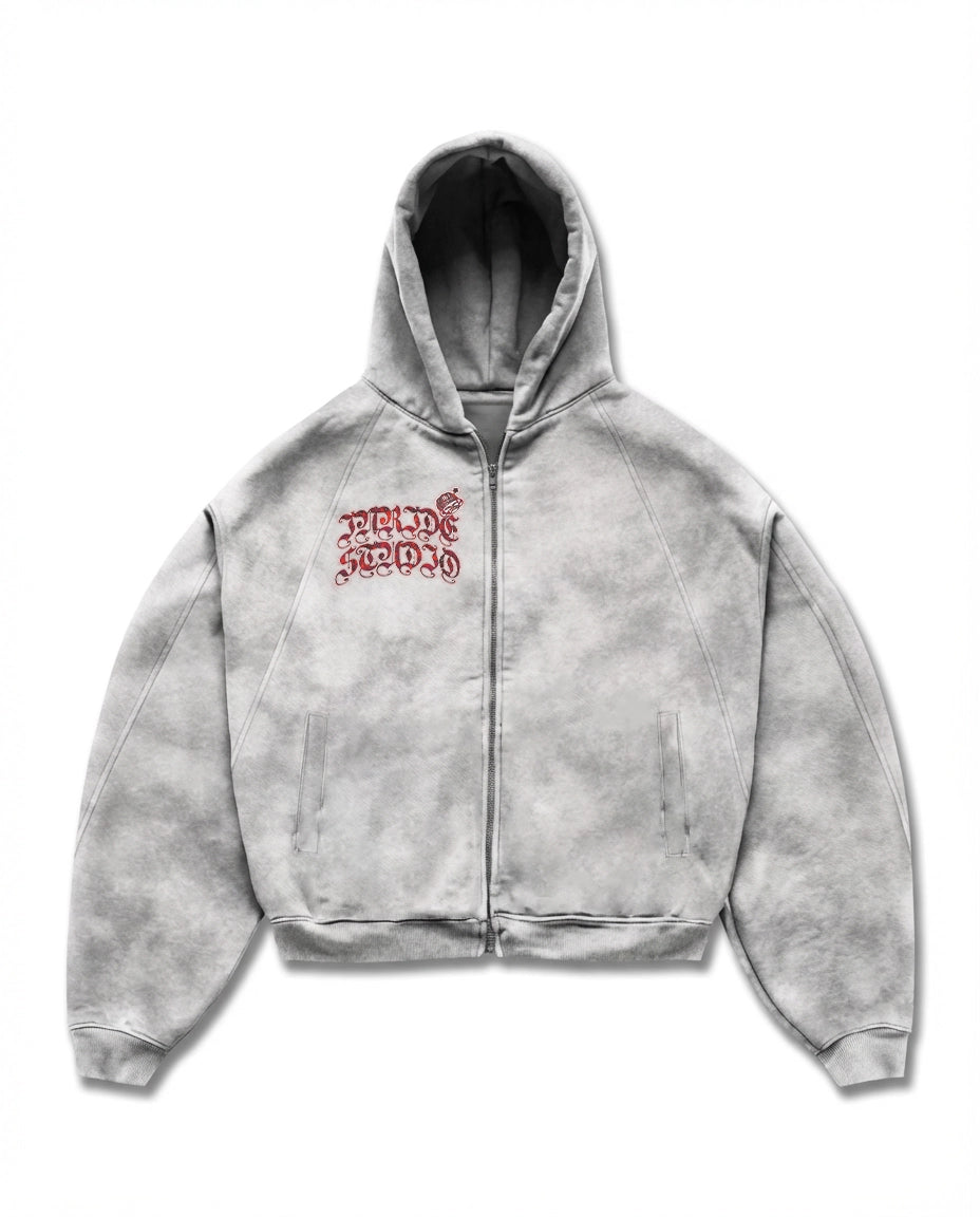Dirty Boxy Zip-up
